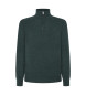 Hackett London Jersey Lana Zip verde