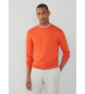 Hackett London Navaden pulover oranžne barve