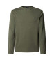 Hackett London Silk Crew jumper green