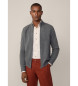 Hackett London Graue Wolljacke