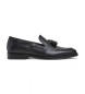 Hackett London Burton Tassel Leather Moccasins black