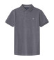 Hackett London Polo spazzolata grigia