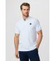 Hackett London Polo con logo fit cl�sico blanco