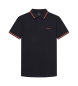 Hackett London Koszulka polo Hs Tipped czarna