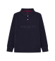 Hackett London Polo Logo Effen Marine