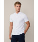 Hackett London Polo piqu slim fit wit