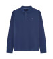 Hackett London Polo Piqu manches longues Slim navy