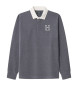 Hackett London Rugby H grijs poloshirt