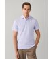 Hackett London Polo Slim Fit Logo lila