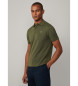 Hackett London Polo Slim Fit Logo zielone