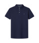 Hackett London Polo ad arco con finiture da bagno blu scuro