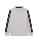 Hackett London Dettaglio nastro polo grigio