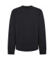 Hackett London Basic Sweatshirt mit Prgung schwarz