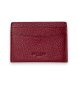 Hackett London Porte-cartes en cuir Colour bordeaux