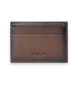 Hackett London Porte-cartes en cuir marron