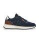 Hackett London Skórzane trampki Otto Run navy