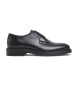 Hackett London Scarpe Egmont Wall in pelle nera