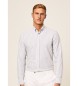 Hackett London Camisa Melange Stripe Blanco, Azul