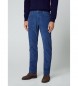 Hackett London Spodnie pigmentowe niebieskie