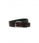 Hackett London Cinto de couro paraquedas verde