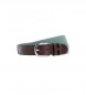 Hackett London Turquoise Braided Belt