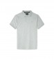 Hackett London Polo majica iz bombaža pima v sivi barvi