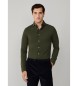 Hackett London Camicia verde con bordino