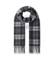 Hackett London Rutig halsduk Logo gr