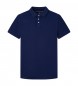 Hackett London Navy cotton polo shirt