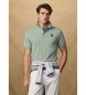 Hackett London Classic fit number polo shirt green