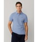 Hackett London Polo Slim Fit Logo modra