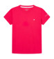 Hackett London T-shirt com logótipo pequeno rosa