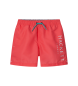 Hackett London Einfarbig roter Badeanzug