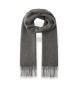 Hackett London Solid Patch Scarf grå