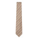 Hackett London Cravate beige à rayures unies