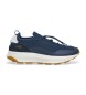 Hackett London Studio Fire læder-sneakers navy