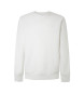 Hackett London Hvid sweatshirt i dobbeltstrik