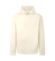 Hackett London Embossed Hooded Sweatshirt off-white