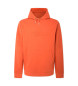Hackett London Sweatshirt met capuchon in relif oranje