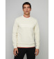 Hackett London Sweatshirt Essential blanc cassé