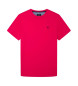 Hackett London T-shirt Swim Trim Logo fúcsia