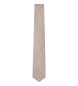 Hackett London Jedwabny krawat Tri Colour brązowy