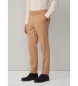 Hackett London Spodnie chino fit sloane brązowe