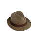 Hackett London Brązowy kapelusz Trilby