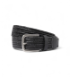 Hackett London Cinturón Tubulr negro