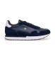 Hackett London Sneakers in pelle blu navy Vector Plain