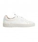 Hackett London Icon Cupsole Leather Sneakers white