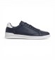 Hackett London Brando Breaker Leather Sneakers navy