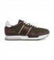 Hackett London Keston Symbol Leather Sneakers green