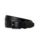 Hackett London Ceinture Feather Edge noire